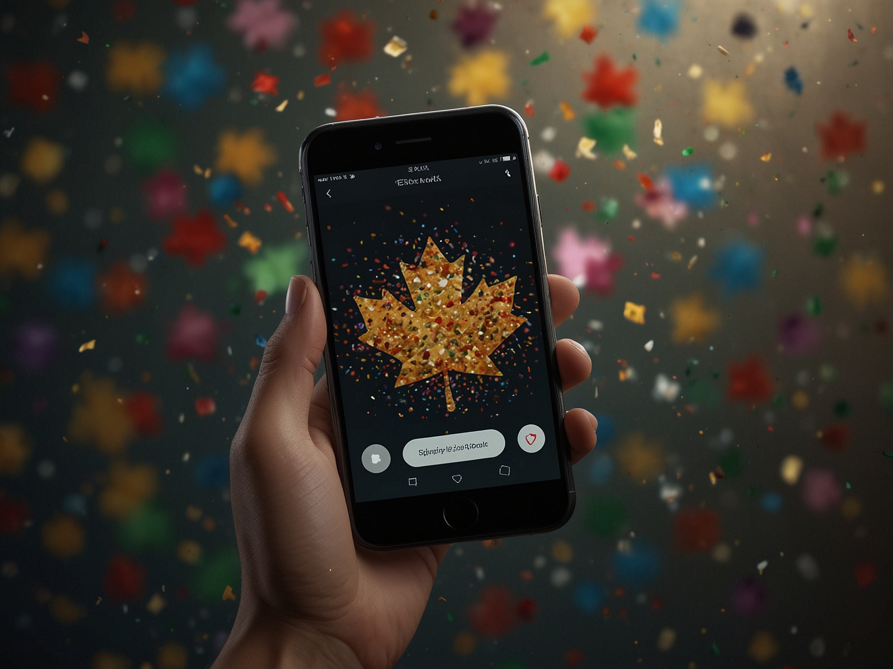 Register call to action with confetti