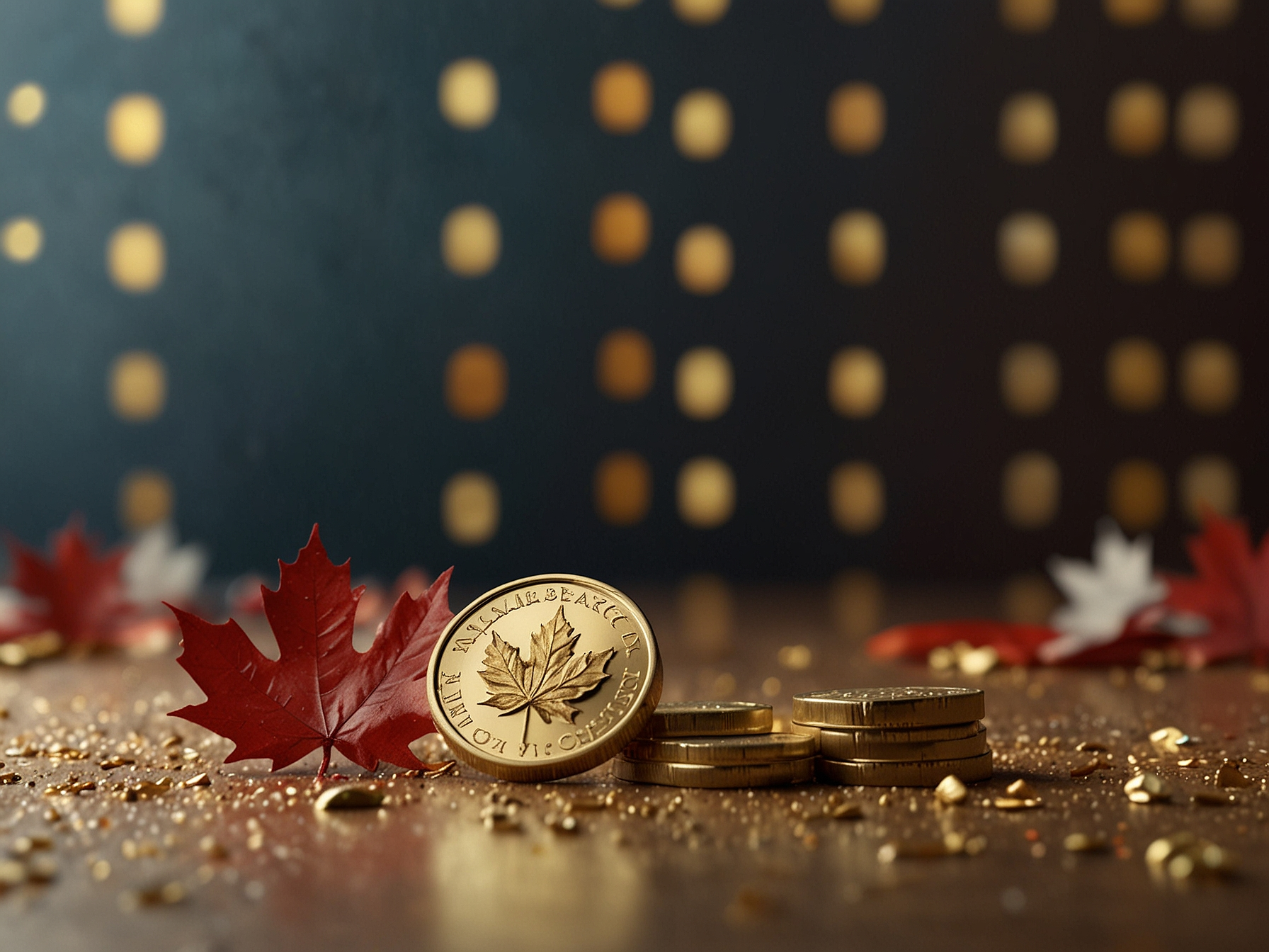 Promotions showcase with confetti and banners